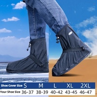 S-XXL Rainproof Anti-Slip Reusable Boots Shoes Pants Cover Legs Protection Cycling Hiking Waterproof Rain Snow Sand Boot Cover