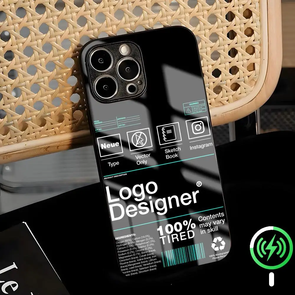 Human Job Change Manual Phone Case For iPhone17 Air 16 e 15 14 13 12 11 Plus Mini Pro Max Glass Magnetic Case