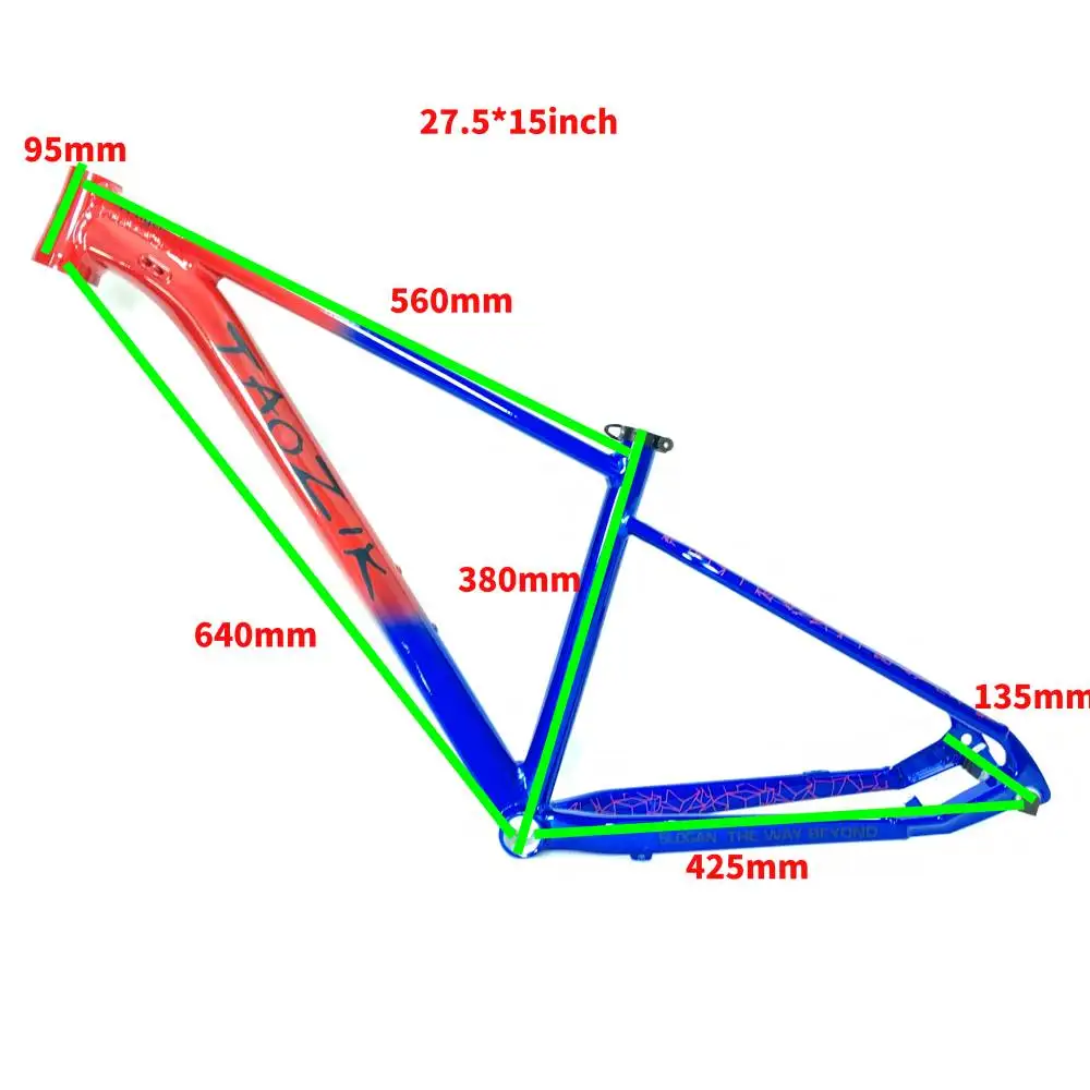 Fahrradrahmen 27,5*15/17/19 Zoll Kompatibel mit 26/29 Zoll Aluminiumlegierungs-Mountainbike-Rahmen, Mantis Cross-Country Climbin – Detail 1