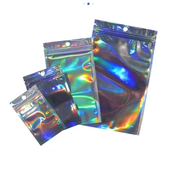 Laser Self-Sealing Plastic Bag Package For Small Business Jewelry Pouch Display Gift Packaging Storage Wholesale