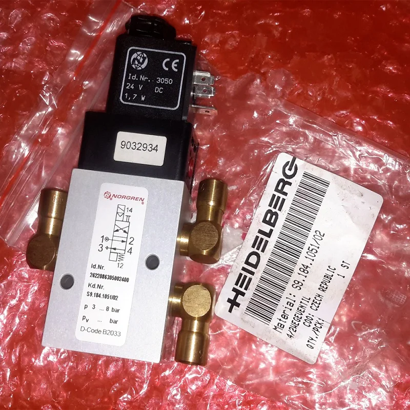 Solenoid valve S9.184.1051/02 for Heidelberg SM/CD 102 offset printing press