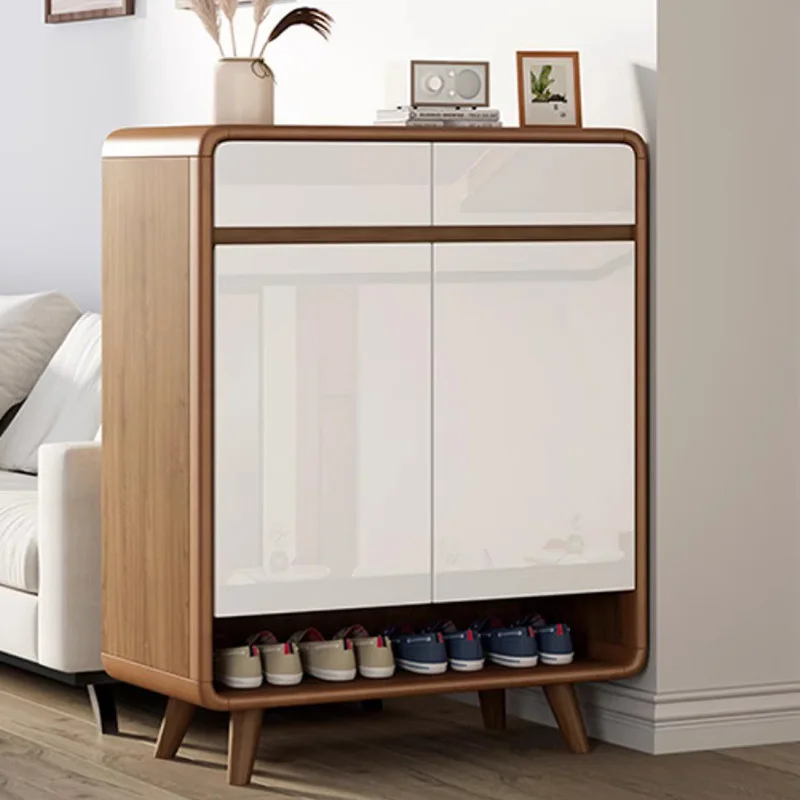 

Box Luxury Shoe Cabinet Designer Modern College Dorm Essentials Vertical Storage Shoe Shelf Wooden Muebles Entrance Furniture