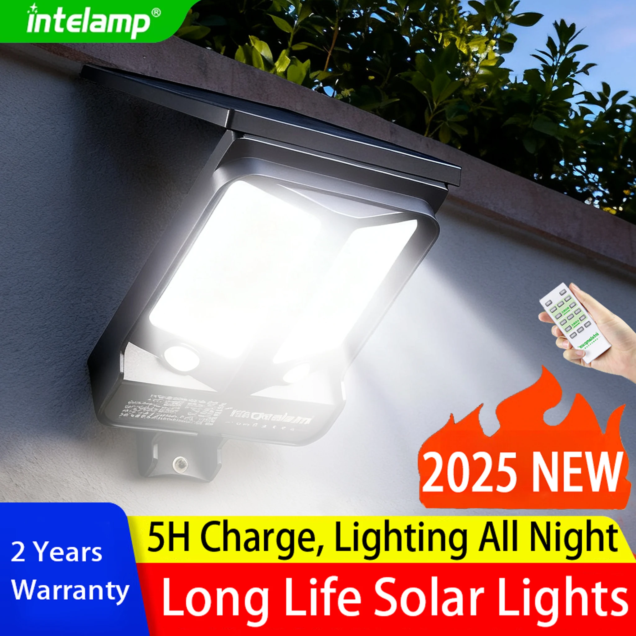 

2026 Мощные солнечные фонари, уличный датчик движения, супер яркий настенный светильник IP65, водонепроницаемый уличный фонарь для сада, двора, дорожки, гаража