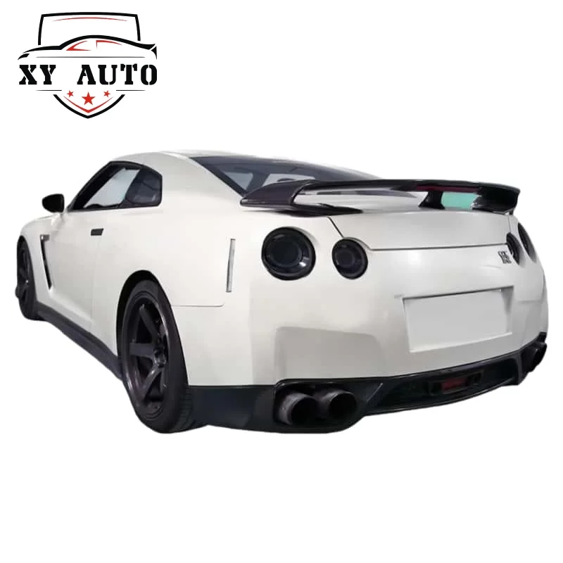 For Nissan R35 GTR rear bumper taillights Plug and play all black taillights