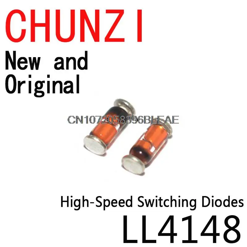 100PCS New and Original LL-34 1N4148 IN4148 High-Speed Switching Diodes LL34 LL4148