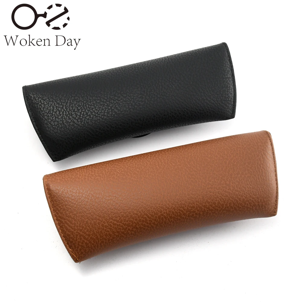 Fashion Leather Soft Sunglasses Case For Men Luxury Designer Portable Glasses Box Bag Hard Protector Eyeglasses Accessories