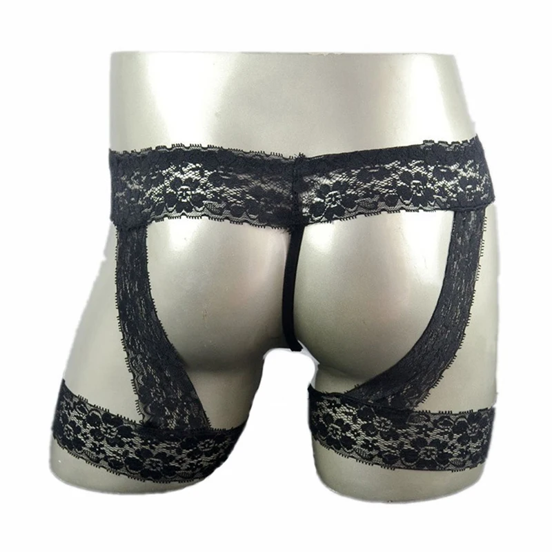 Homens Sexy Sissy Roupa Interior, Tangas de Renda, Melhorar Bolsa T-Calcinhas, Cuecas Bikini, Lingerie Masculina Erótica, Cuecas Sissy