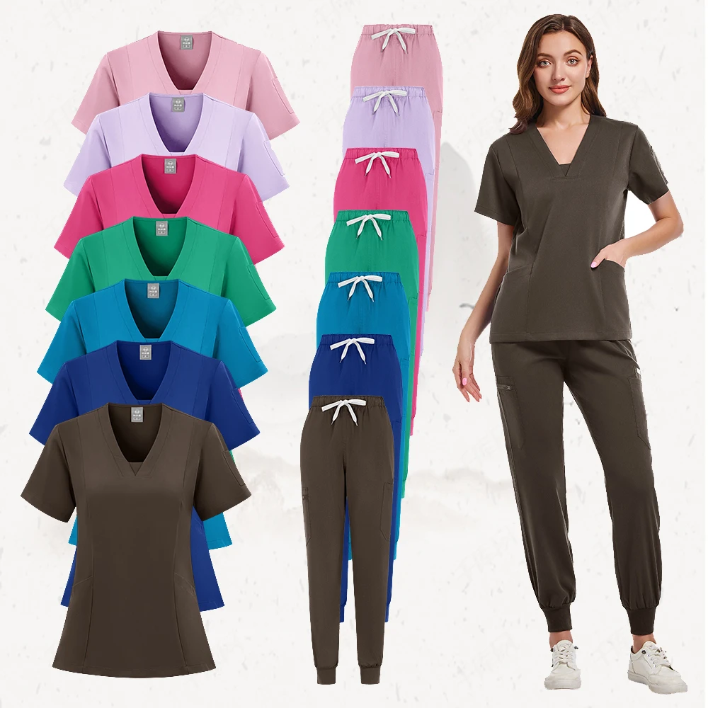 Wysokiej jakości damski strój medyczny akcesoria pielęgniarskie lekarz kliniczny ubrania robocze męski peeling opieka zdrowotna apteka odzież robocza