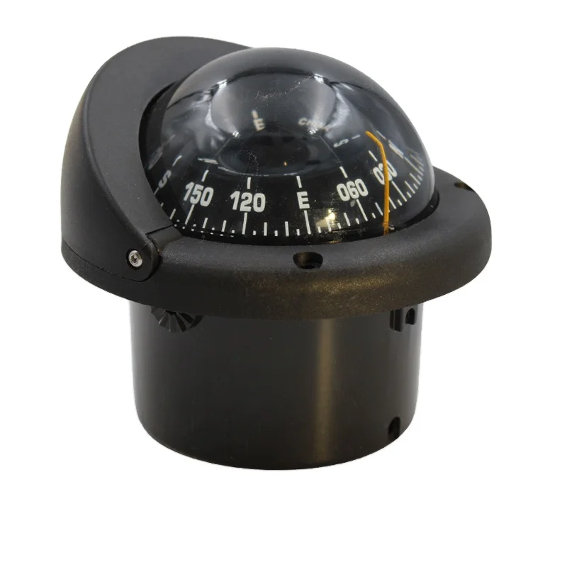 Pivoting Nautical Compass Car Marine Guide Ball with Magnetic Declination Adjustment Marine Lifeboat