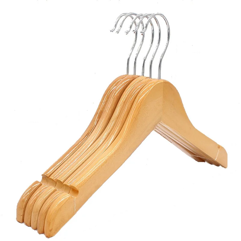 

5Pcs/lot Adult And Children Wood Hangers For Clothes Rack