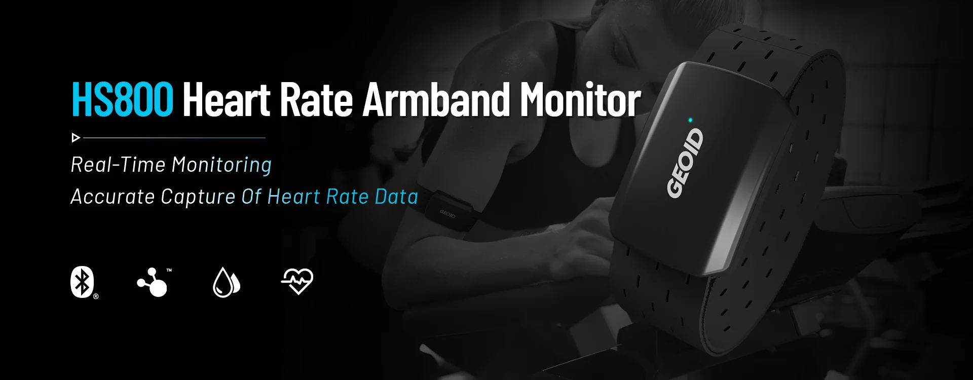 GEOID Armband Herzfrequenzmesser HS800 HRM Fitness Tracker HR Sensor HS500 Brustgurt Übung Radfahren Sport Yoga Zubehör – Detail 1