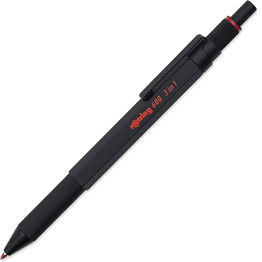 rotring-600-3-in-1-multi-function-pen-05mm-mechanical-pencil-red-black-ballpoint