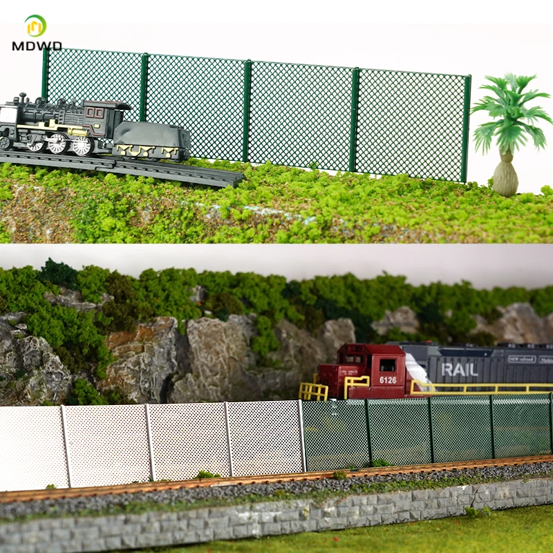 Model płotu w skali 1/64, barierki, siatka do modeli wyścigowych, płot do mikrokrajobrazu, płot do piaskownicy, akcesoria DIY