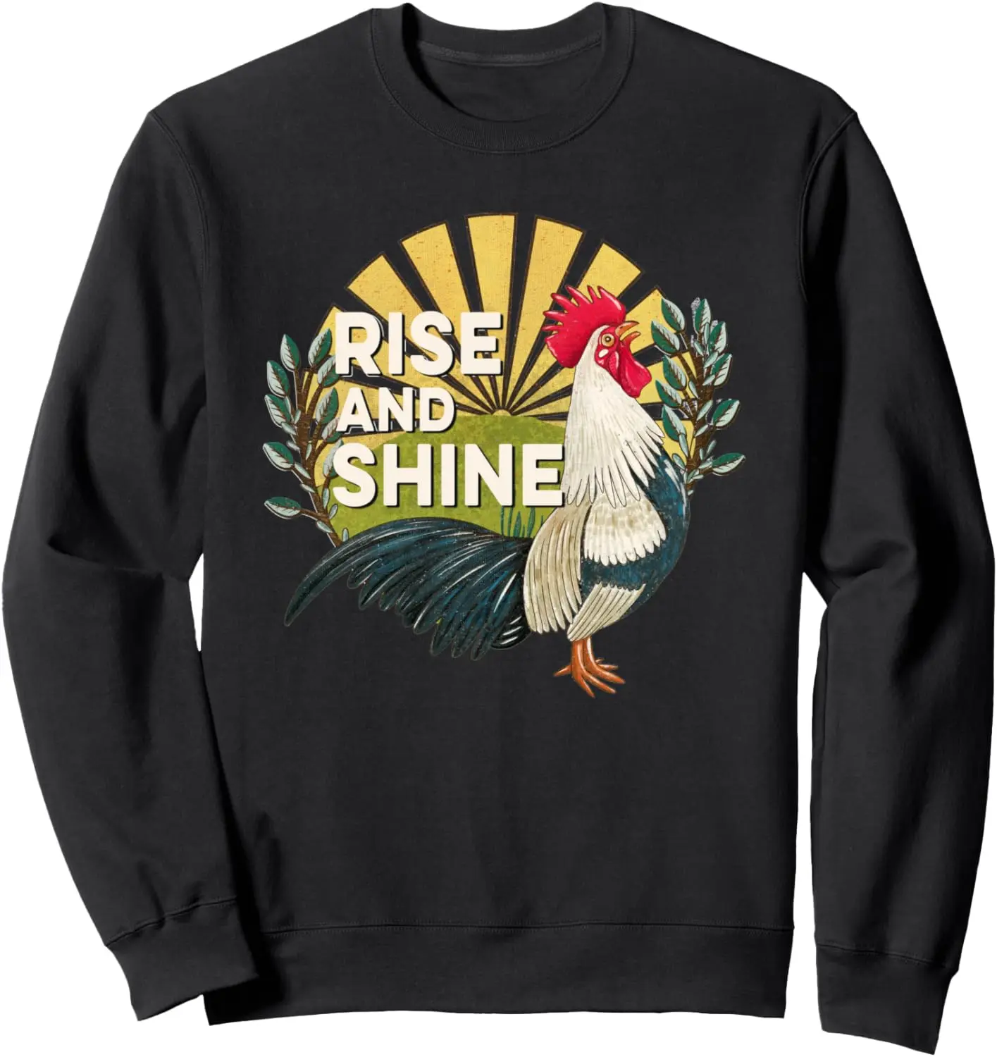 

Rise & Shine Rooster Lover, Positive Vibes, толстовка для девочек в стиле кантри