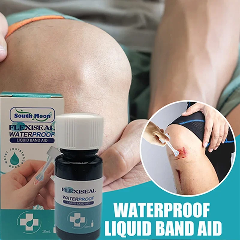 Adesivo hemostático, Adesivo hemostático, Atadura líquida impermeável respirável, Gel de cicatrização de ferida, Remendo de ferida, Spray Band-Aid