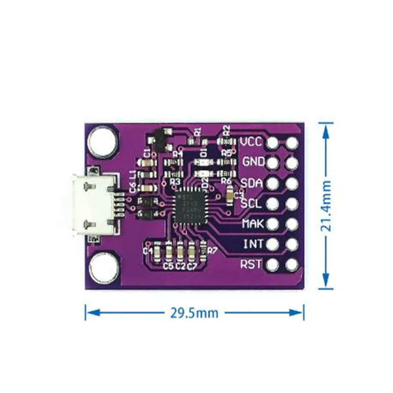 1pcs CP2112 Debug Board USB to SMBus I2C Communication Module 2.0 MicroUSB 2112 Evaluation Kit for CCS811 Sensor Module