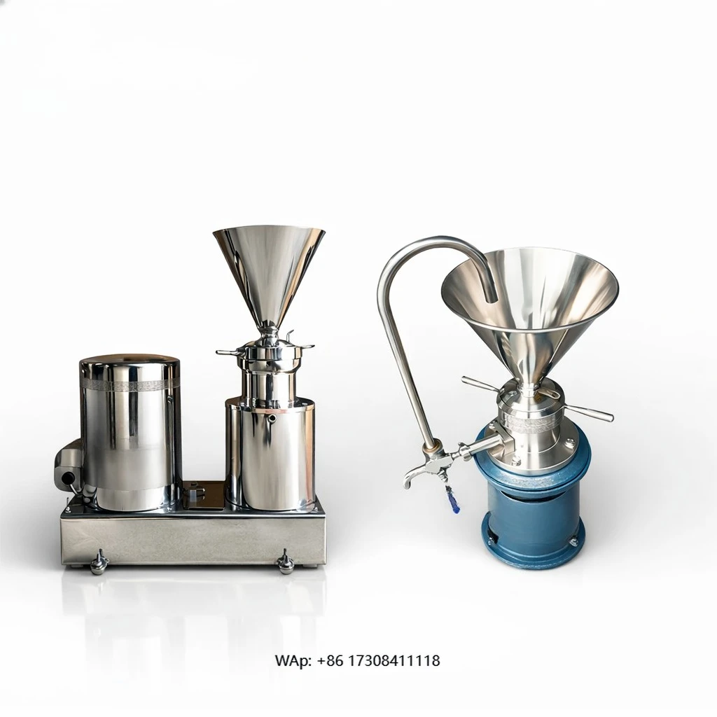 

ex-factory price food grade sesame peanut butter grinder chicken fish sauce making machine vegetable colloid grinder