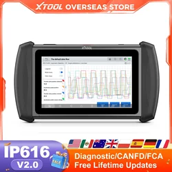 XTOOL Inplus IP616 Automotive Diagnostic Tool Bi-direction Car Scanner Auto VIN Key Programming with 34+ Resets Lifetime Free Update
