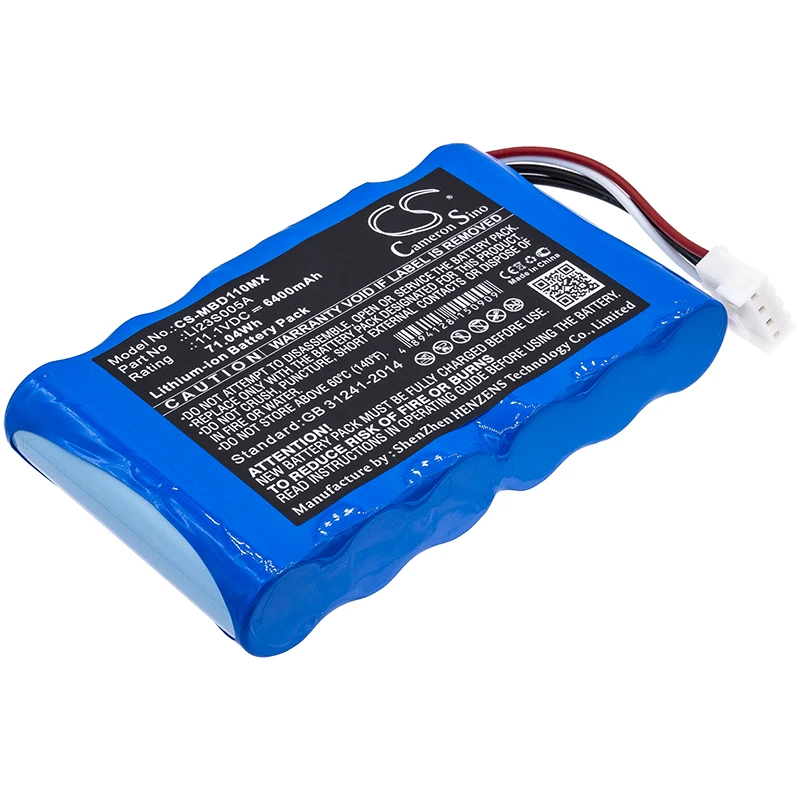 High-Capacity Li-ion Medical Battery for Mindray | 11.1V, 6400mAh | Compatible with Umec10 (Part No: LI23S005A)