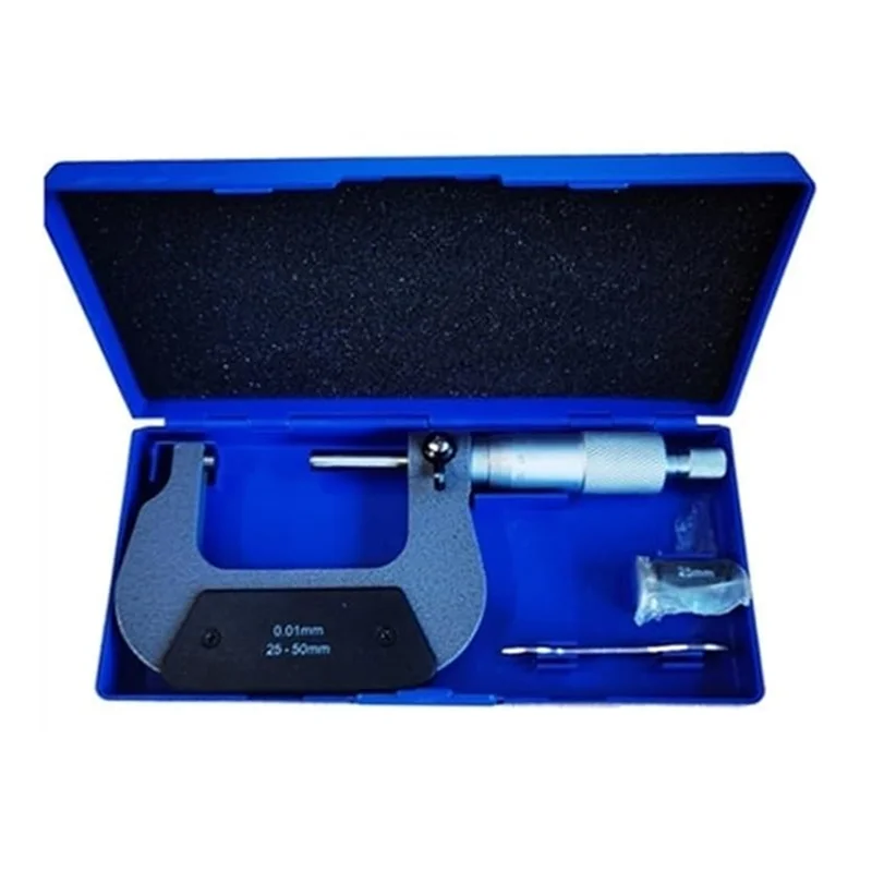 ABKW-정확도 버니어 캘리퍼스 외부 나선형 마이크로미터 25-50Mm 측정 범위 0.01Mm 정밀도