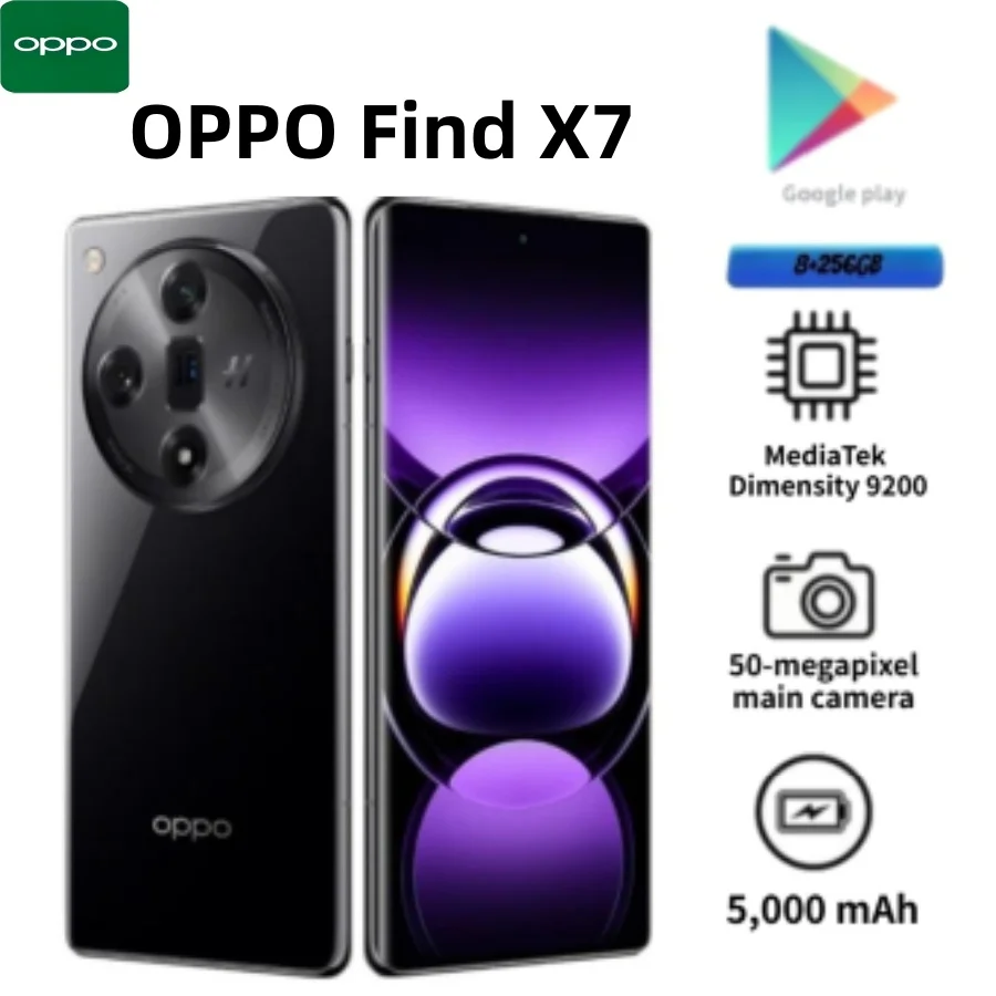 Trending 2026 Authentic OPPO Find X7 5G Android Smartphone 6.78'' Large Screen Dimensity 9300 Flagship Processor 50MP Shooting