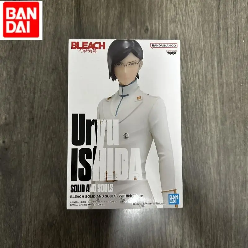새로운 반다이 반프레스토 솔리드 워터 쿠로사키 이치고 쿠치키 루키아 이시다 우류 피규어 피규어 애니메이션 키즈 선물 컬렉션 장식품