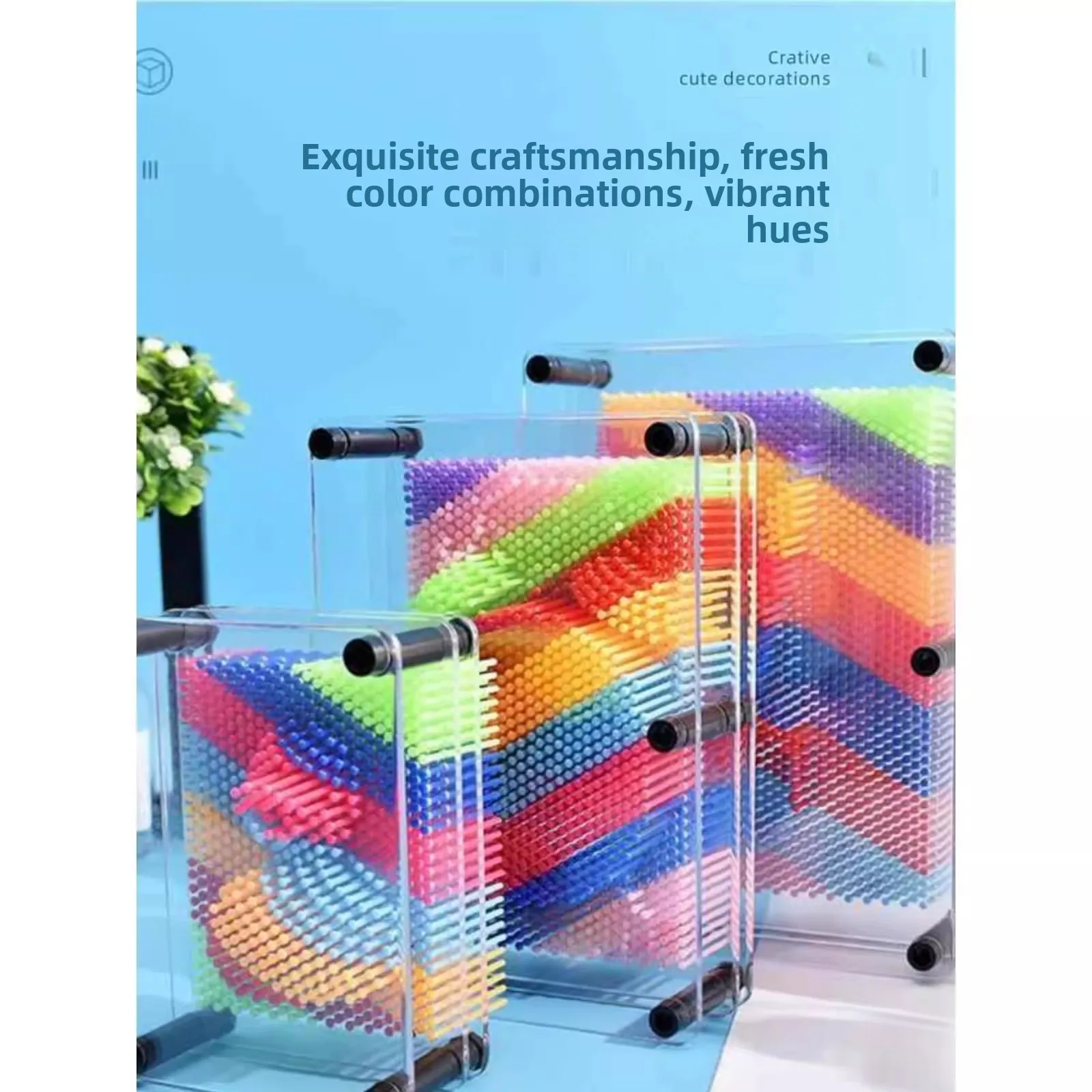 

Rainbow 3D Stier Painting Interactive Children's Toy Str Relief Eonal Handprint Model Creative Gift Box