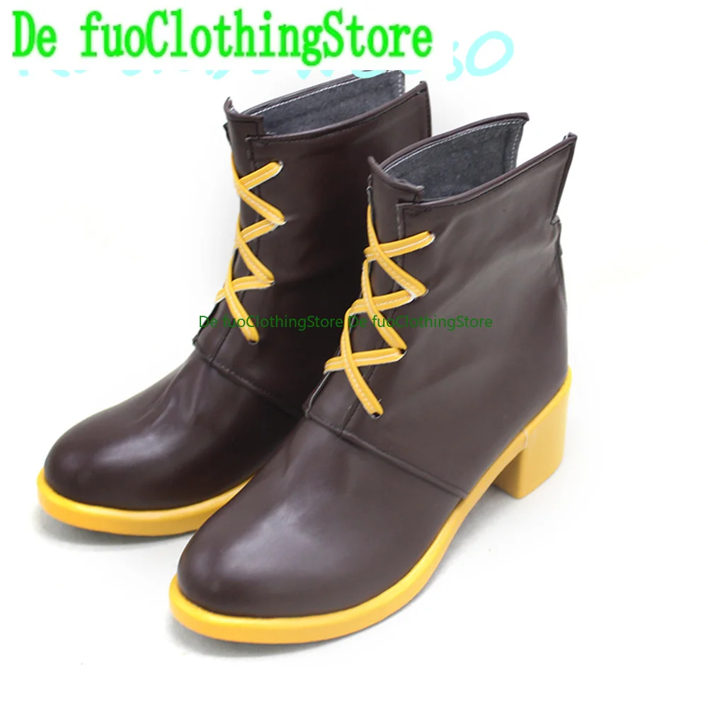 

Defuo Arknights Quercus Cosplay Shoes Boots Halloween Christmas Shoes Store