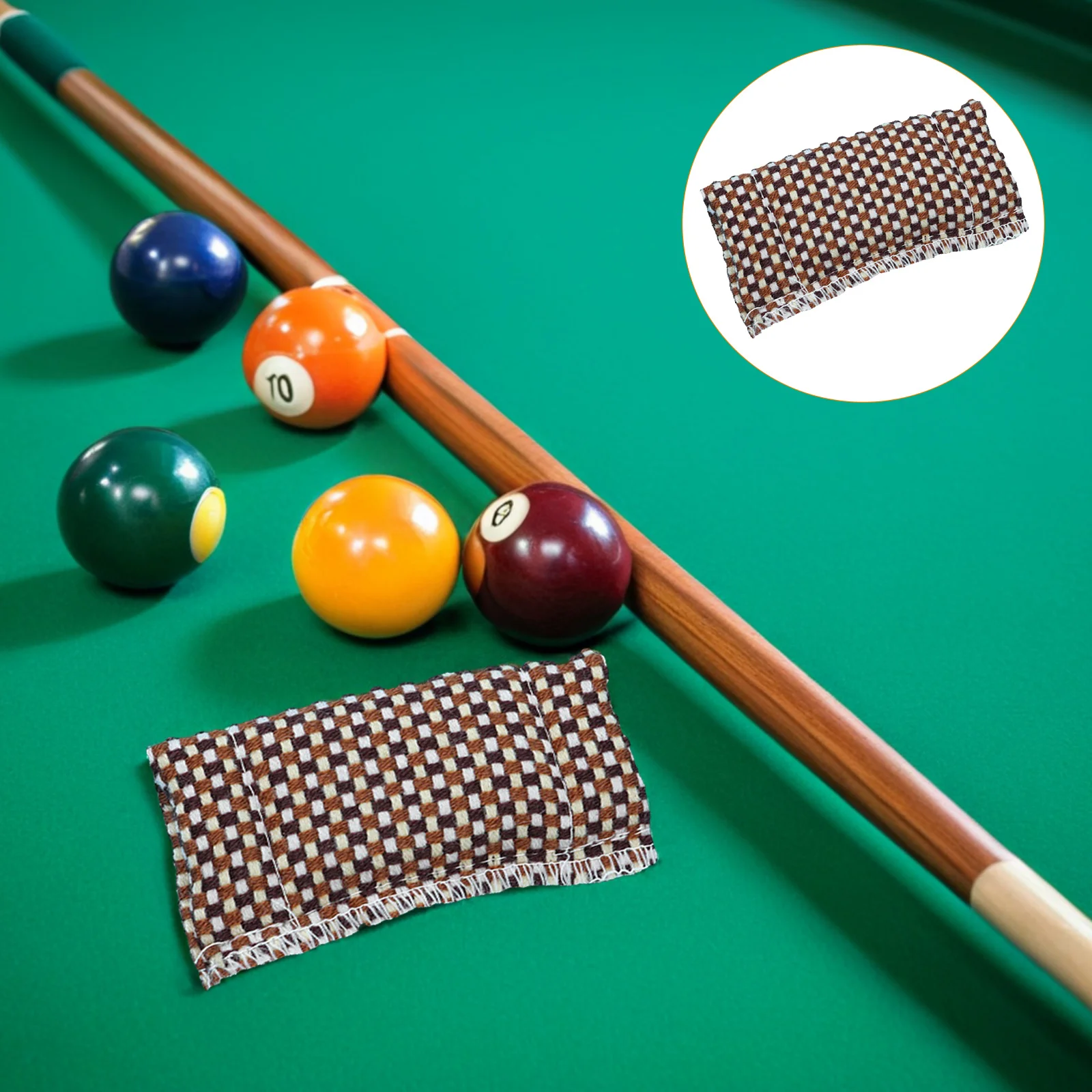 

2Pcs Pool Cue Shaft Cleaner Brush Billiard Slicker Cloth for Oil Stain Removal Snooker Burnisher Tool Accessory