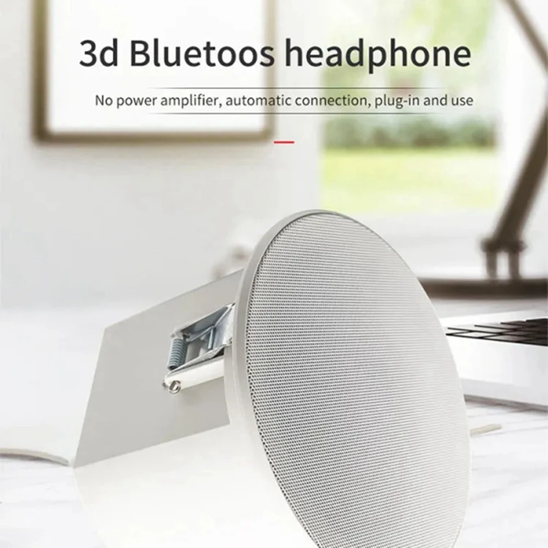 FFYY-Built-In Amplifier Full Range Bluetoothback Cover Home Theater Background Music Ceiling Speaker