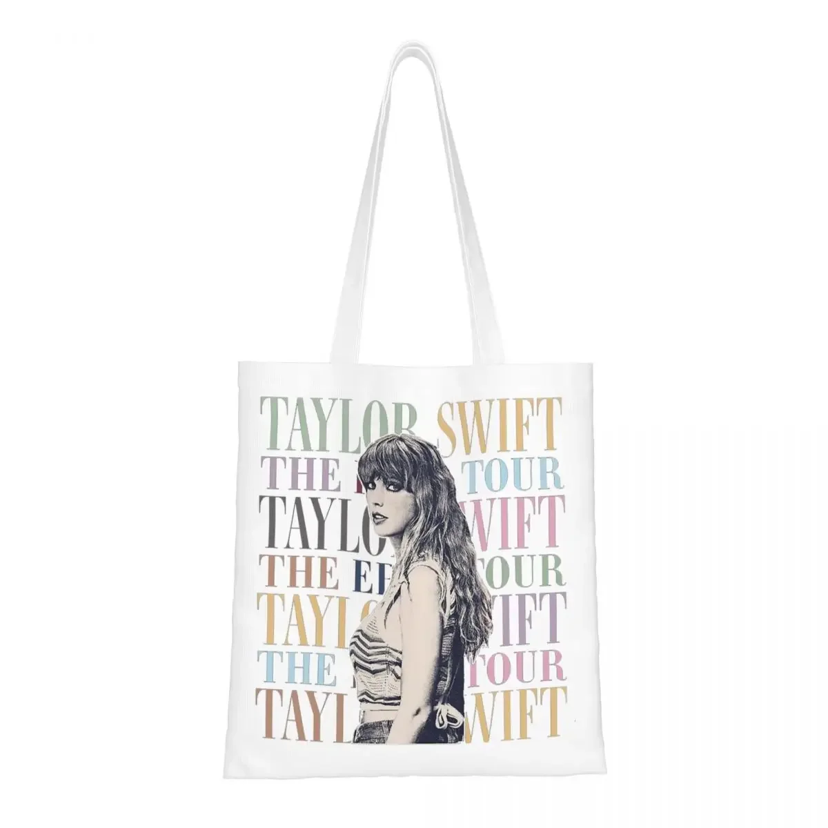 Women Men Swifties Eras Tour Retro Tote Bags Large Capacity Shopping Bag for Shopping Handbags