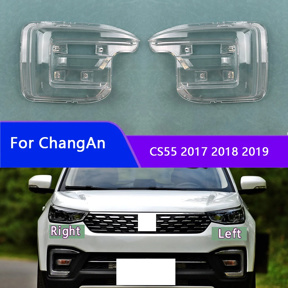 

For ChangAn CS55 2017 2018 2019 Car Accessories Headlight Cover Headlamp Shell Transparent Lampshade Case Lens Plexiglass