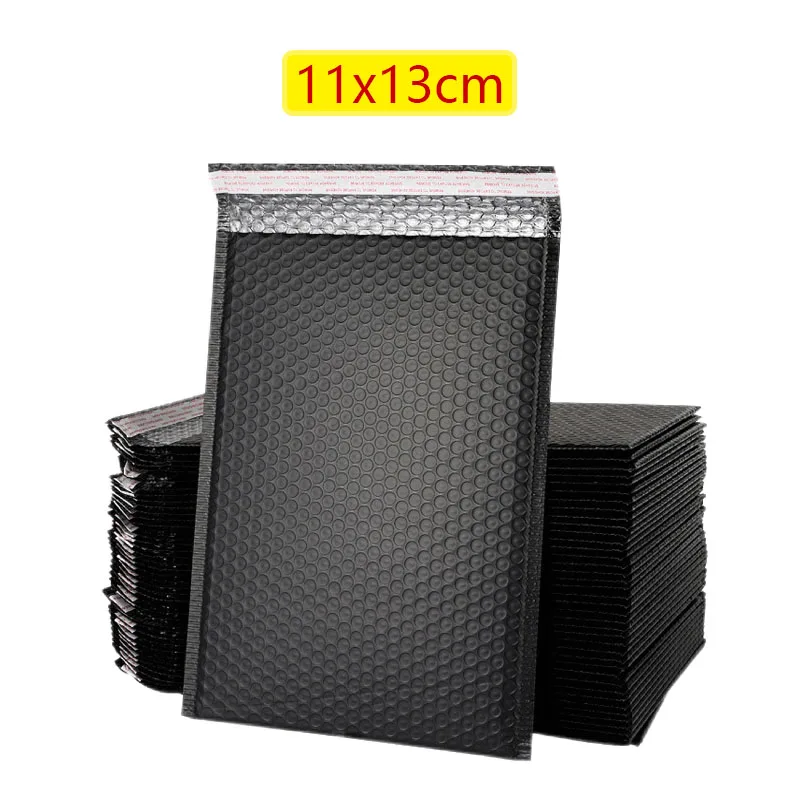 50 Teile/los Schwarz Schaum Umschlag Taschen Selbst Dichtung Blase Mailer Gepolsterte Umschläge Geschenk Blase Mailing Tasche Versand Pakete Tasche