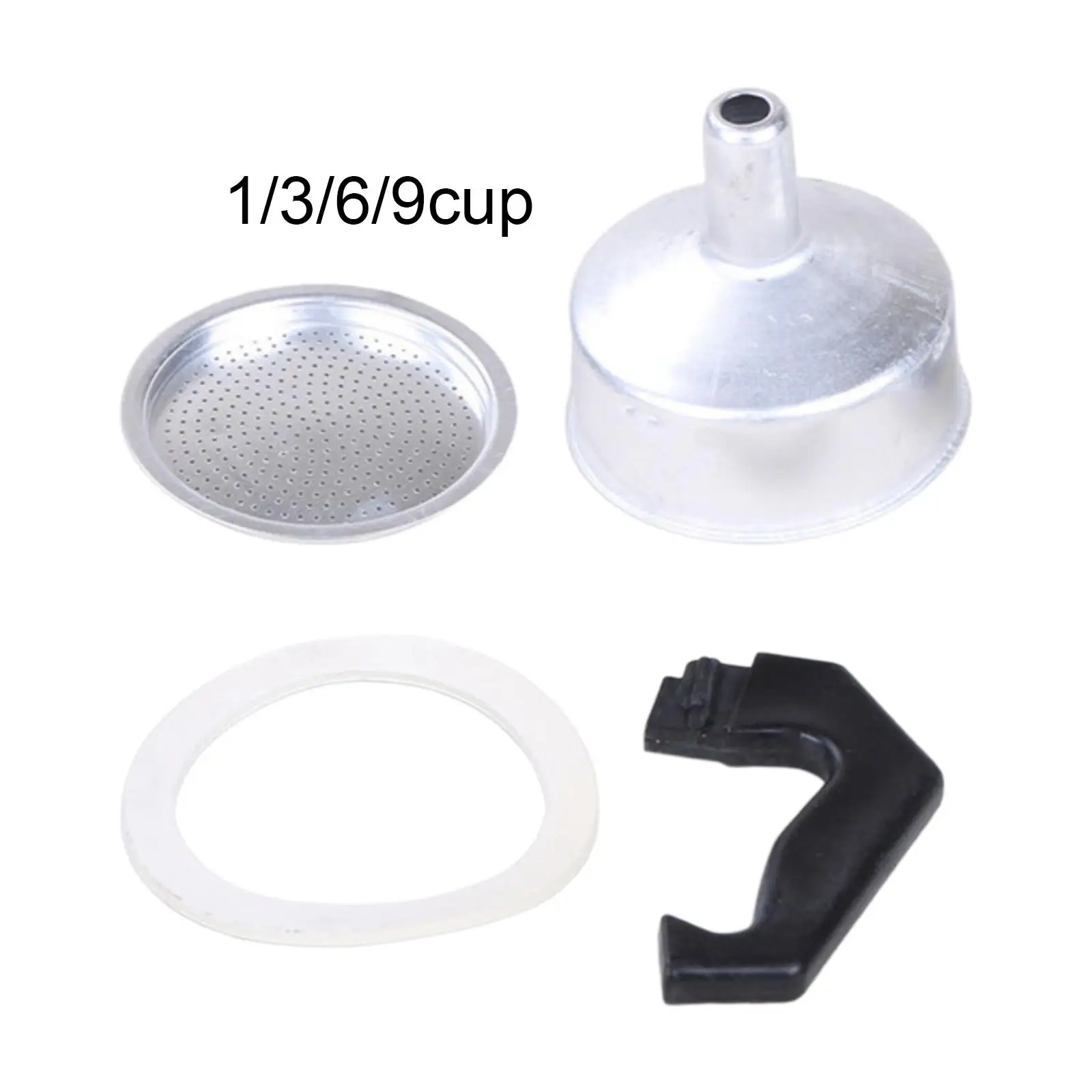 Aluminum Filter Coffee Pot Replacement Funnel Kitchen Tools Portable Silicone