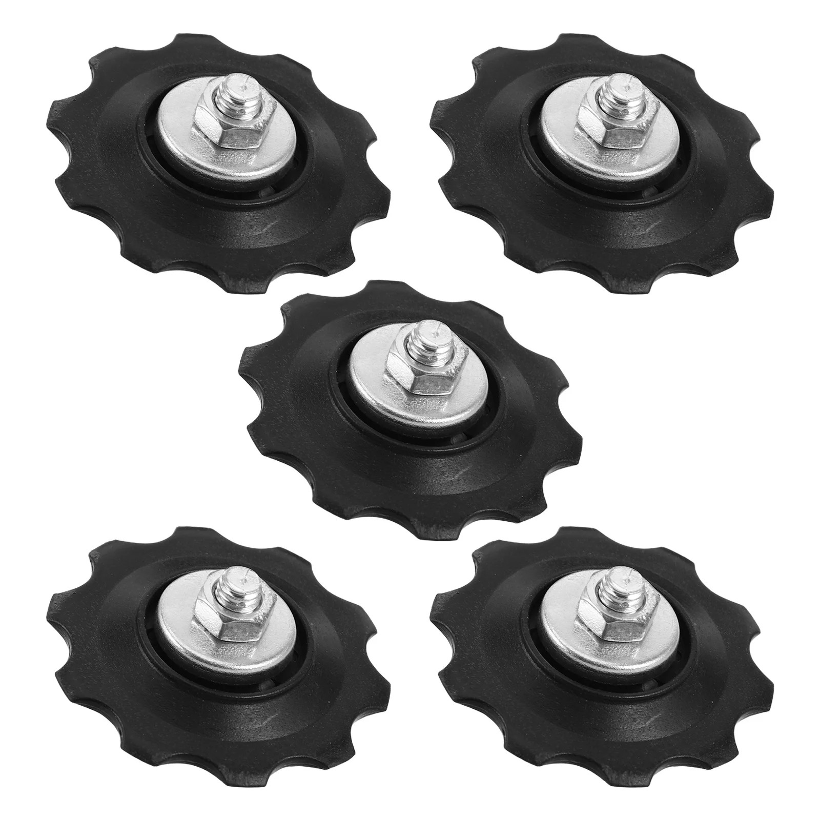 

5Pcs Bike Rear Derailleur Pulley Wheel Durable Lightweight Easy Installation Smooth Shifting Compatible Most Mountain Bikes