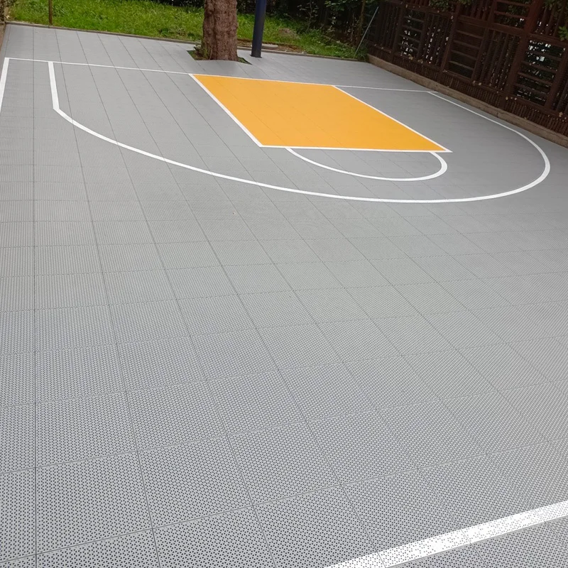 Beable Outdoor Multi Sport Court Flooring Basketball Court Tiles Interlocking Floor Backyard Volleyball Sports Surface With Line