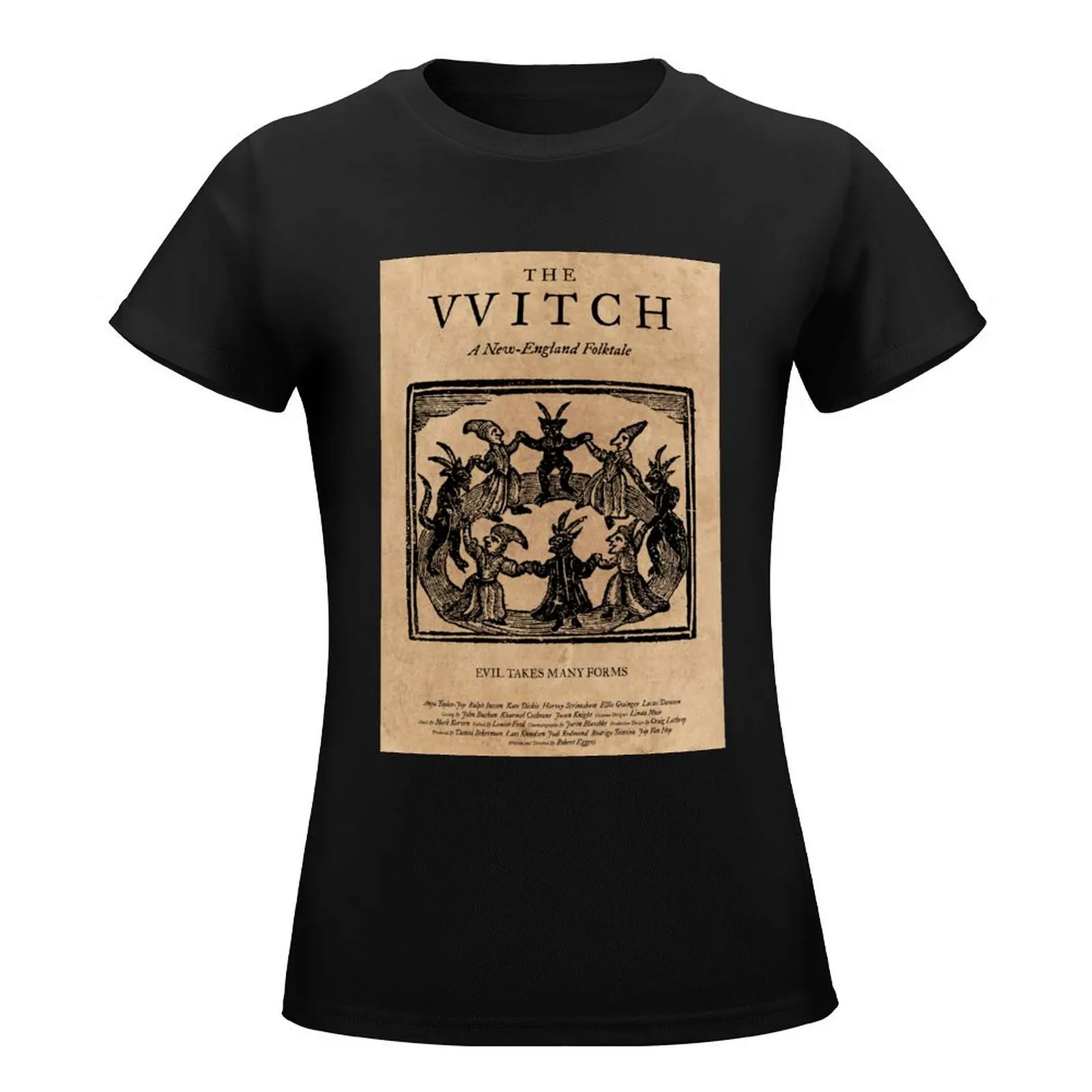 The Witch Film Movie Poster Design Black Phillip Thomasin VVitch T-Shirt tops korean fashion Women tops