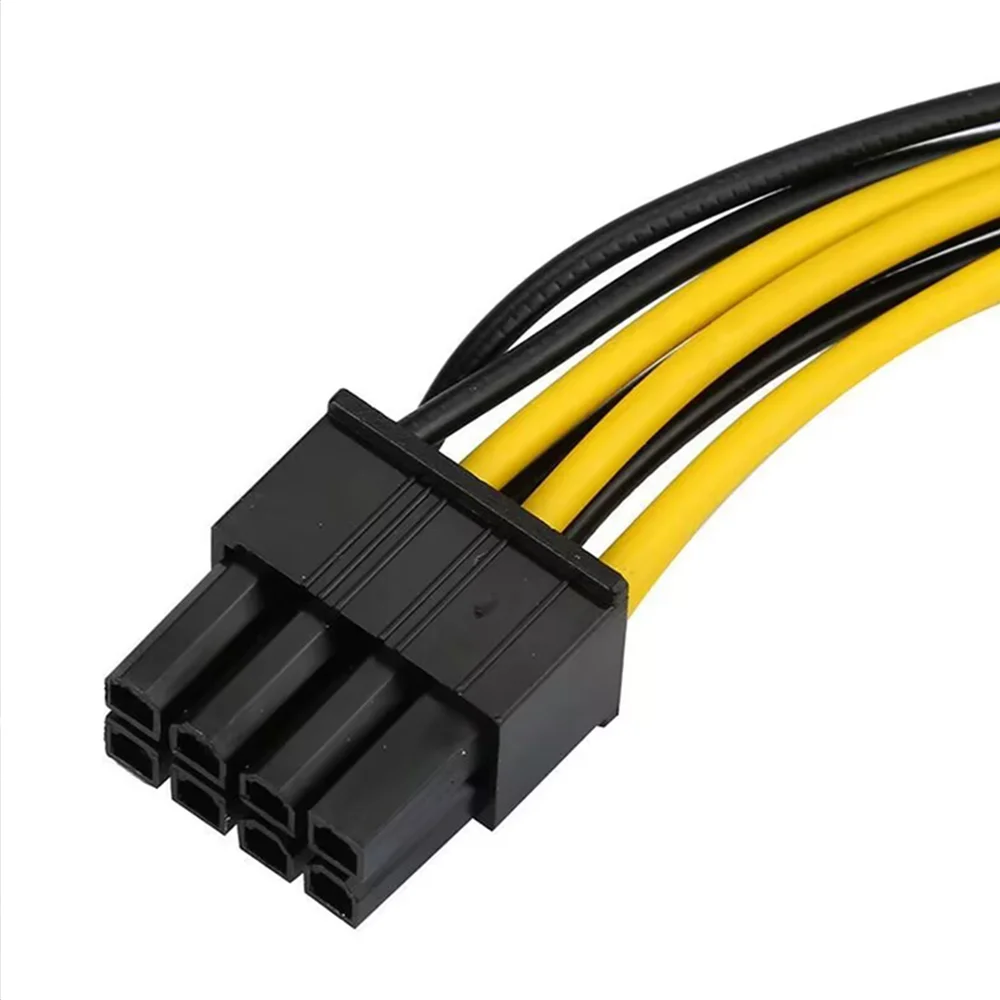 2PCS 6 Pin Feamle To 8 Pin Male PCI Express Power Converter Cable CPU Video Graphics Card 6Pin To 8Pin PCIE Power Cable image 3