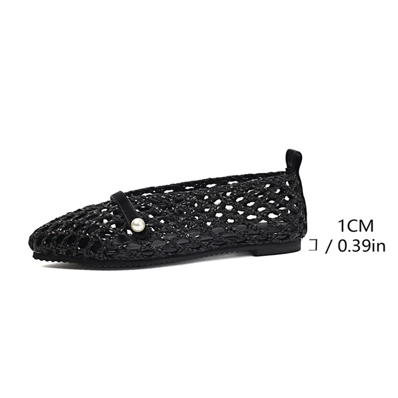 Girseaby 2025 New Women Sandals Flat Hot Female Loafers Fashion Colorful Comfort Shoes Big Size 44 46 48 50 Green Yellow Red view 6