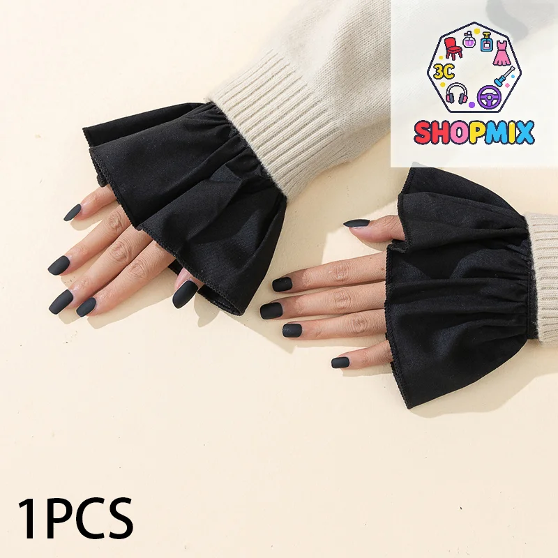 Nail Photo Glove Beautiful Gentle Fake Cuffs Decorative Chiffon Flare Cuffs Fashion Sexy Nail Art Accessories Photography Props