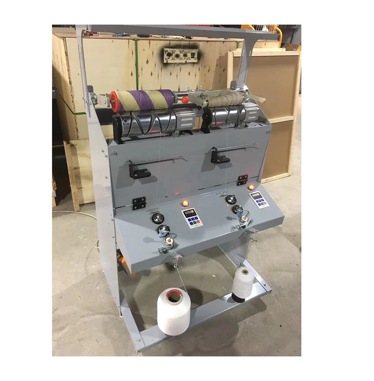

2 spindle automatic polyester yarn Cone Winding Machine