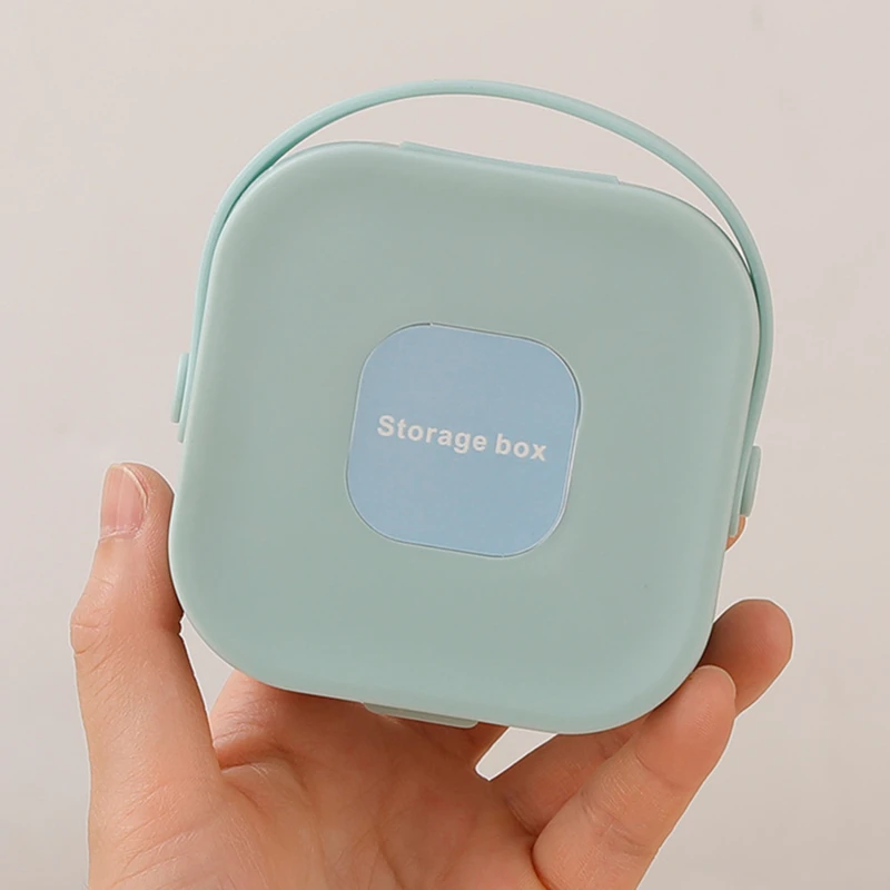 Plastic Jewelry Box Portable Premium Handheld Storage Box Jewelry Square Box Large Capacity Dustproof Storage Box