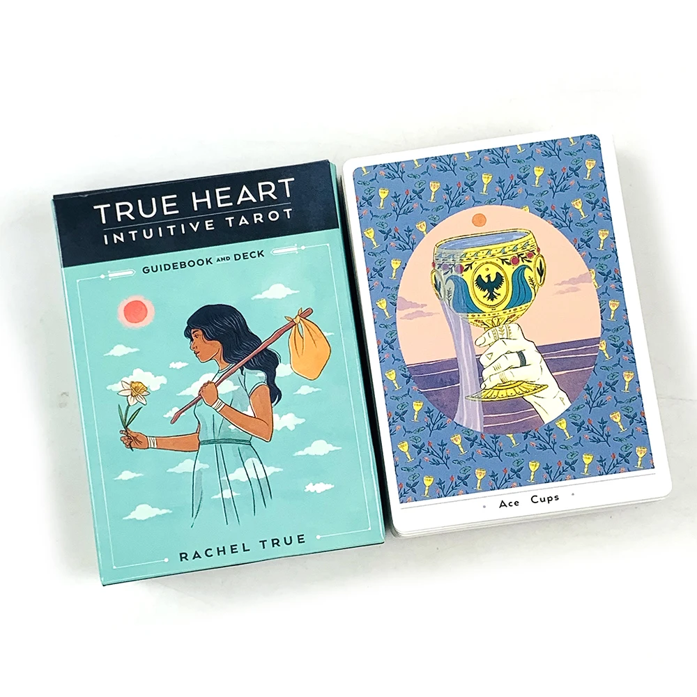 10.2*7.4cm True Heart Intuitive Tarot Deck 78 Cards True Heart Tarot Cards Divination Game Spiritual Guidance Party Board Game