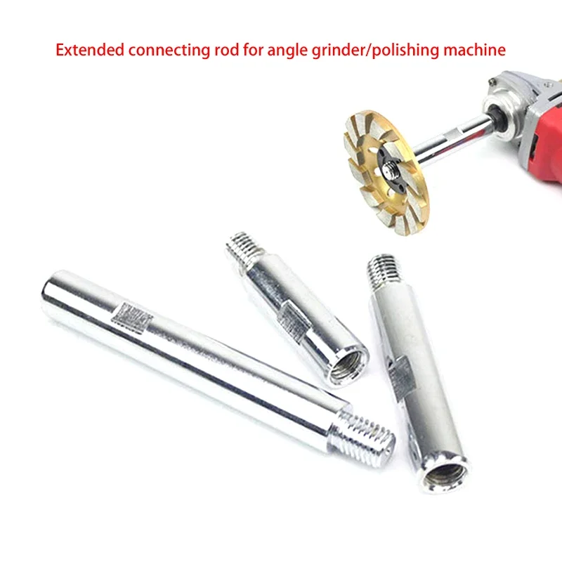 

M14 Thread Adapter Angle Grinder Extension Rod 75/100/140mm Thread Adapter Rod Polishing Pad Grinding Connection Rod Polisher