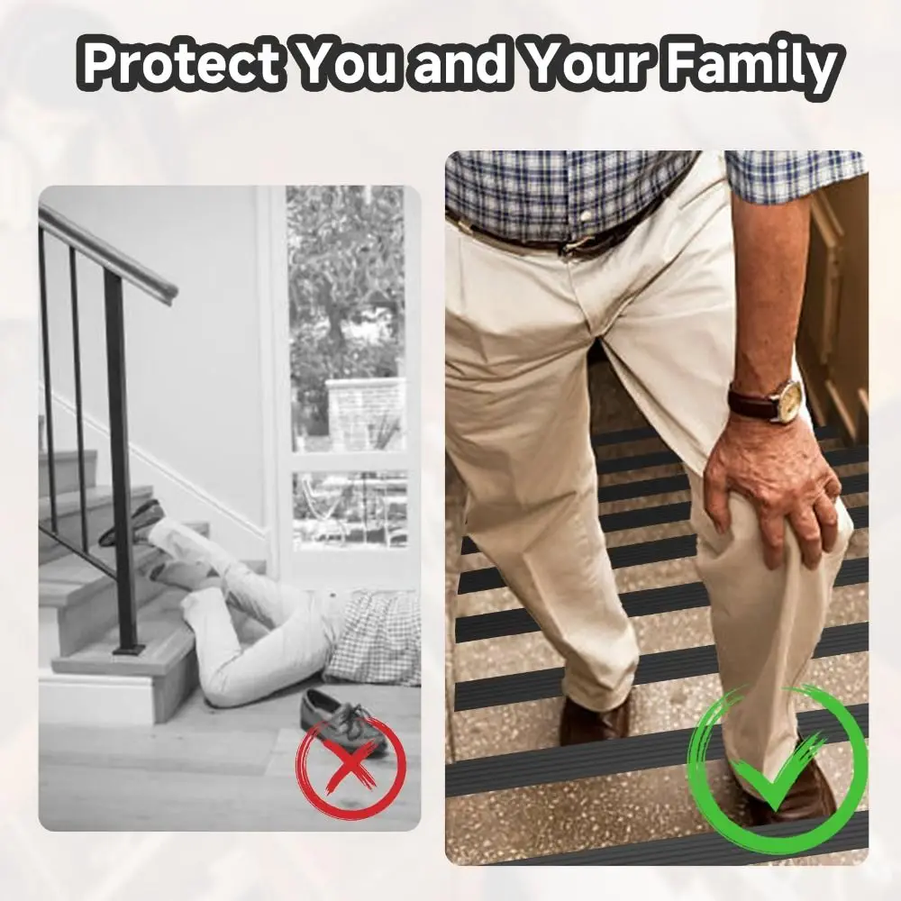 عالية الجودة 100 سنتيمتر درج حافة تقليم عدم الانزلاق ذاتية اللصق درج حافة حامي مرنة الدرج خطوة الشريط داخلي في الهواء الطلق