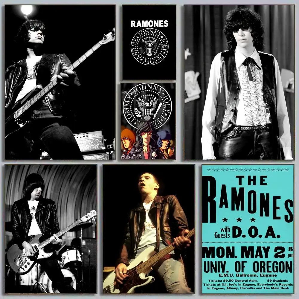 

R-RAMONES Poster HD Art Sticky Wall Waterproof Home Living Room Bedroom Bar Aesthetic Decoration