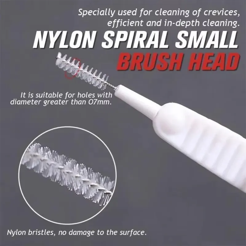 10-500PCS Shower Cleaning Brush Bathroom Micro Nylon Brush Nozzle Anti-blocking Cleaning Tools Bathroom Accessories image 4