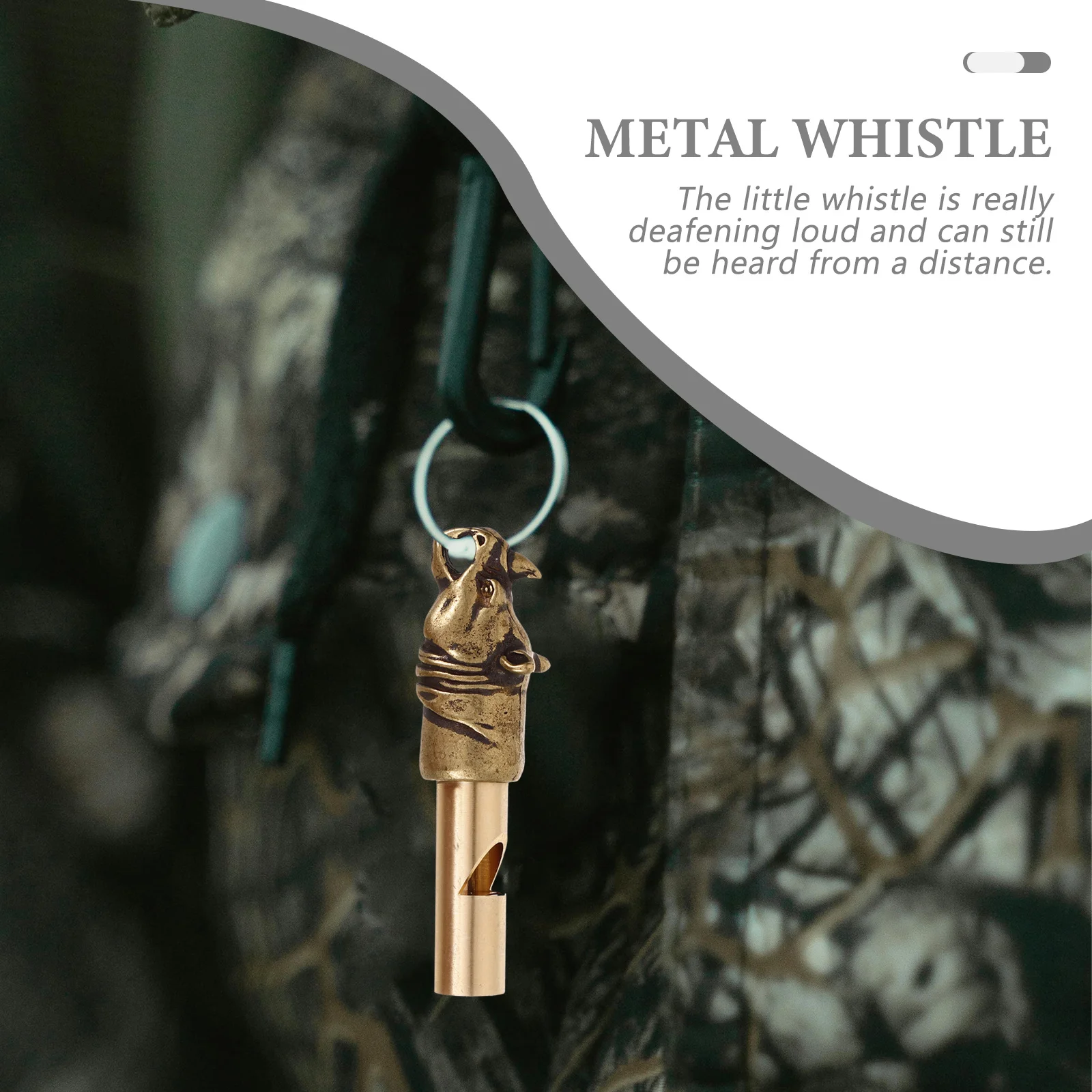 النحاس صافرة المفاتيح المحمولة في الهواء الطلق الطوارئ المشي لمسافات طويلة التخييم ملحق بصوت عال نغمات هش صافرة التخييم العرض #5