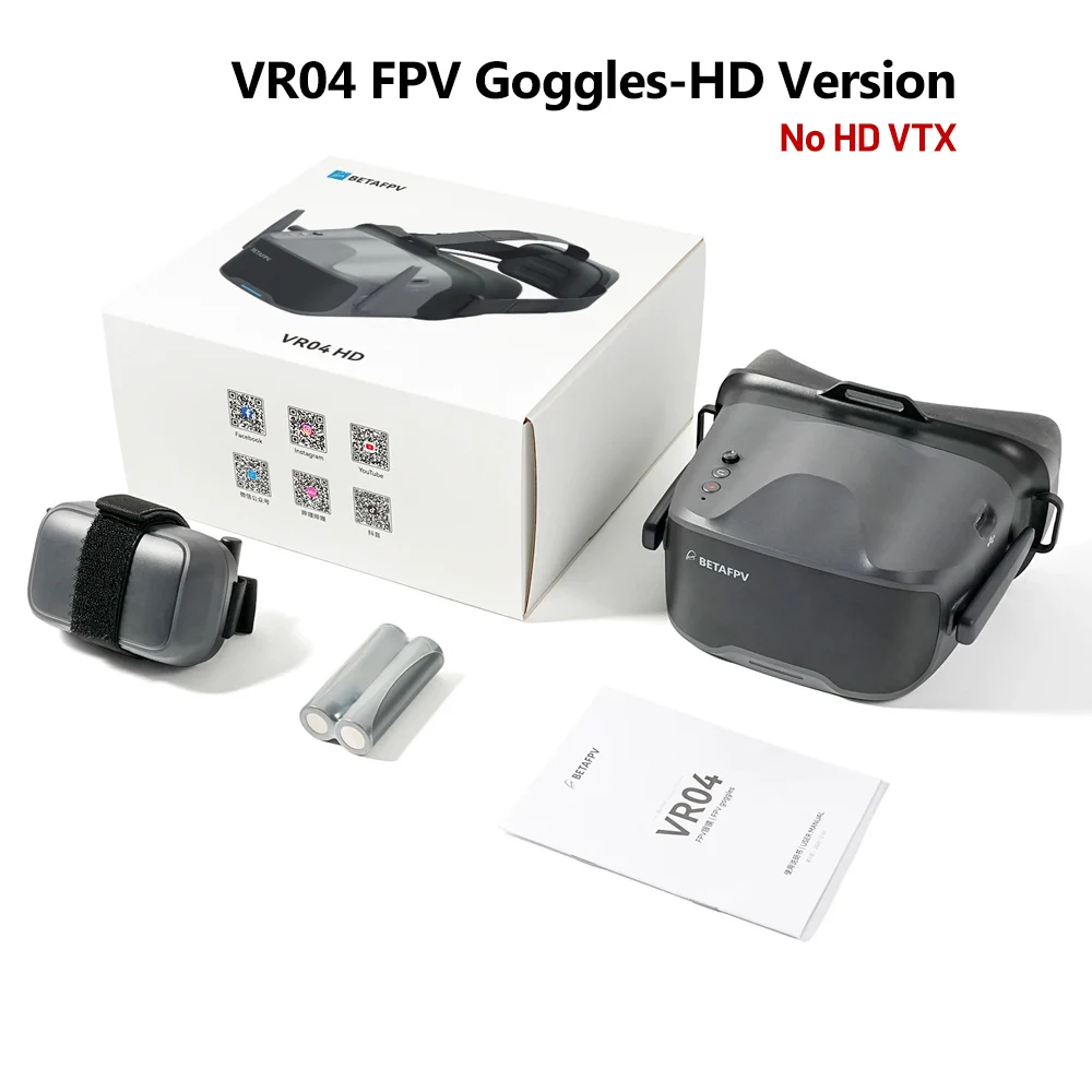 BETAFPV VR04 HD FPV Goggles 4.5 Inch LCD Display Screen 1920*1080p