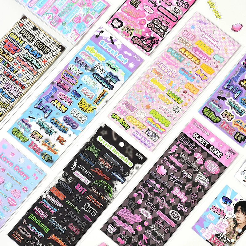 Cute Character Password Stickers Decoration Scrapbooking DIY Album Diary Journal Photocard Kawaii Stationery Sticker